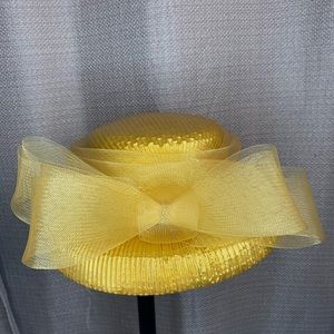 Gold Summer Derby Hat
